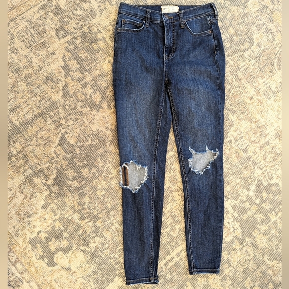 Free people high rise busted skinny jeans - Picture 2 of 4